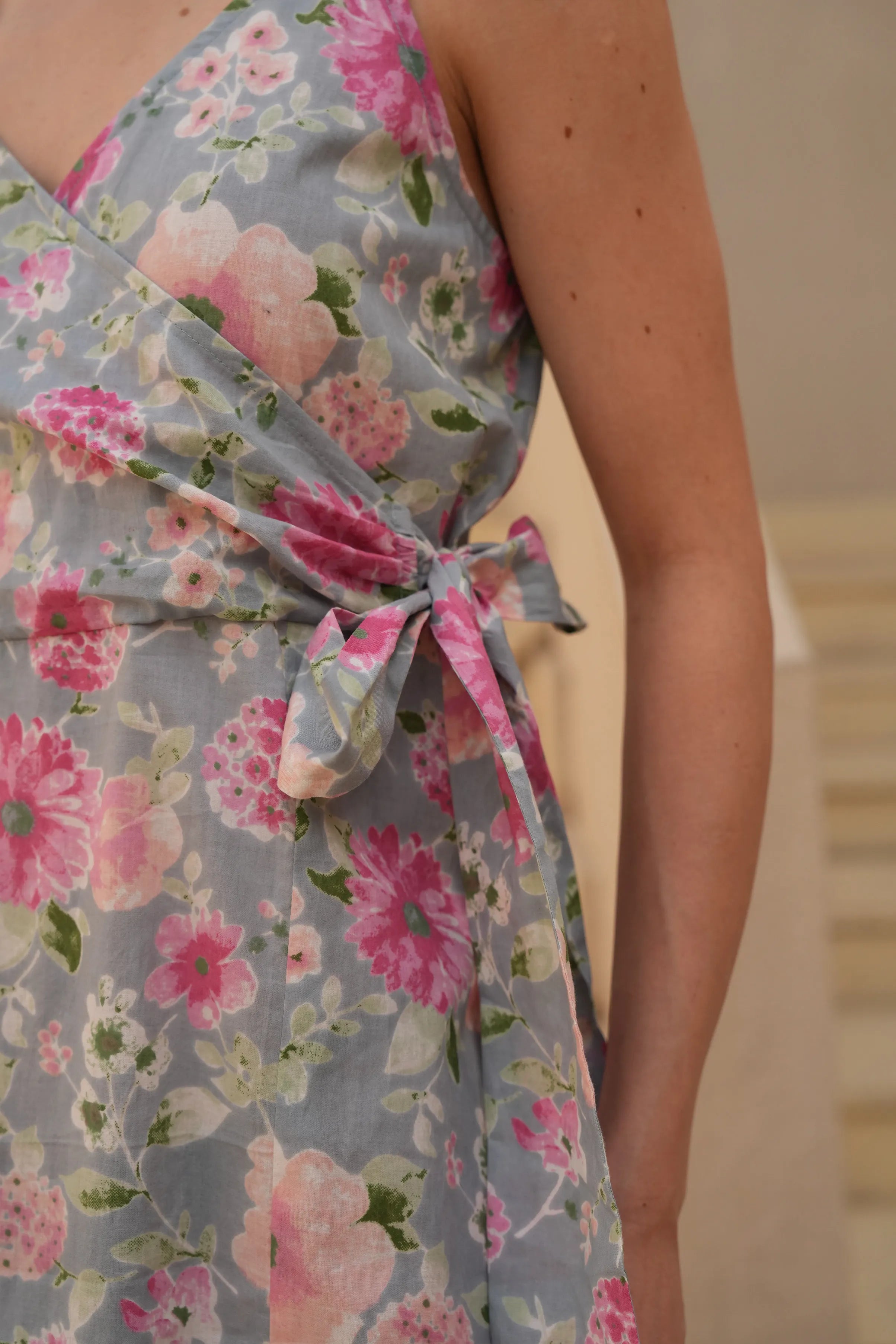 Fern Bloom Wrap Dress by Golden Lotus