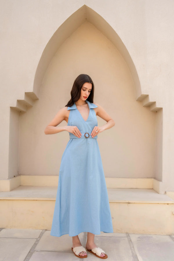 Bluebell Midi Dress by Golden Lotus